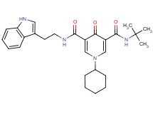 N-(tert-butyl)-1-cyclohexyl-N'-[2-(1H-indol-3-yl)ethyl]-4-oxo-1,4-dihydro-3,5-pyridinedicarboxamide