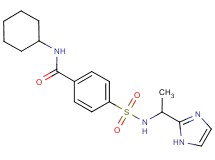 N-cyclohexyl-4-({[1-(1H-imidazol-2-yl)ethyl]amino}sulfonyl)benzamide