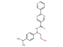 N-[3-hydroxy-1-(4-isopropylphenyl)propyl]-2-pyridin-3-ylpyrimidine-5-carboxamide