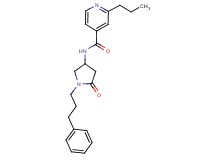 N-[5-oxo-1-(3-phenylpropyl)pyrrolidin-3-yl]-2-propylisonicotinamide