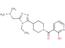 3-[(4-{5-[(dimethylamino)methyl]-4-ethyl-4H-1,2,4-triazol-3-yl}piperidin-1-yl)carbonyl]pyridin-2-ol