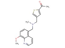 1-(4-{[[(8-methoxyquinolin-5-yl)methyl](methyl)amino]methyl}-2-thienyl)ethanone