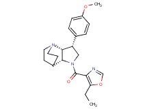 (3R*,3aR*,7aR*)-1-[(5-ethyl-1,3-oxazol-4-yl)carbonyl]-3-(4-methoxyphenyl)octahydro-4,7-ethanopyrrolo[3,2-b]pyridine