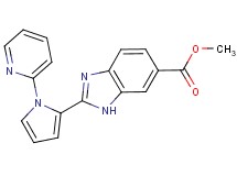 methyl 2-(1-pyridin-2-yl-1H-pyrrol-2-yl)-1H-benzimidazole-6-carboxylate
