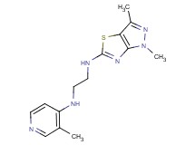 (1,3-dimethyl-1H-pyrazolo[3,4-d][1,3]thiazol-5-yl){2-[(3-methylpyridin-4-yl)amino]ethyl}amine
