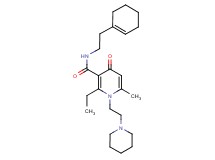 N-[2-(1-cyclohexen-1-yl)ethyl]-2-ethyl-6-methyl-4-oxo-1-[2-(1-piperidinyl)ethyl]-1,4-dihydro-3-pyridinecarboxamide