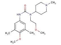 N'-(4-methoxy-3,5-dimethylphenyl)-N-(2-methoxyethyl)-N-(1-methylpiperidin-4-yl)urea
