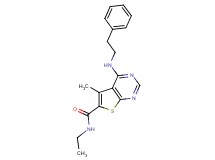 N-ethyl-5-methyl-4-[(2-phenylethyl)amino]thieno[2,3-d]pyrimidine-6-carboxamide