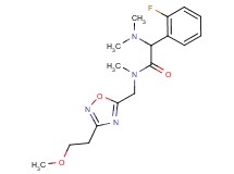 2-(dimethylamino)-2-(2-fluorophenyl)-N-{[3-(2-methoxyethyl)-1,2,4-oxadiazol-5-yl]methyl}-N-methylacetamide