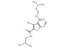 4-{[2-(dimethylamino)ethyl]amino}-N-isobutyl-5-methylthieno[2,3-d]pyrimidine-6-carboxamide