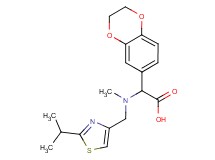2,3-dihydro-1,4-benzodioxin-6-yl[[(2-isopropyl-1,3-thiazol-4-yl)methyl](methyl)amino]acetic acid