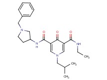 N-(1-benzyl-3-pyrrolidinyl)-N'-ethyl-1-isobutyl-4-oxo-1,4-dihydro-3,5-pyridinedicarboxamide