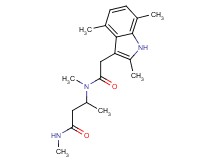 N-methyl-3-{methyl[(2,4,7-trimethyl-1H-indol-3-yl)acetyl]amino}butanamide
