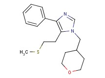 5-[2-(methylthio)ethyl]-4-phenyl-1-(tetrahydro-2H-pyran-4-ylmethyl)-1H-imidazole
