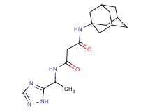 N-1-adamantyl-N'-[1-(1H-1,2,4-triazol-5-yl)ethyl]malonamide