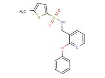 5-methyl-N-[(2-phenoxy-3-pyridinyl)methyl]-2-thiophenesulfonamide
