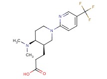 3-{(3R*,4S*)-4-(dimethylamino)-1-[5-(trifluoromethyl)pyridin-2-yl]piperidin-3-yl}propanoic acid
