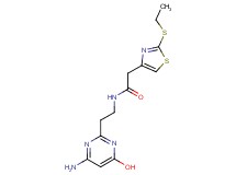 N-[2-(4-amino-6-hydroxypyrimidin-2-yl)ethyl]-2-[2-(ethylthio)-1,3-thiazol-4-yl]acetamide