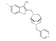 (1S*,5R*)-6-[(5-fluoro-3-methyl-1H-indol-2-yl)methyl]-3-(4-pyridinylmethyl)-3,6-diazabicyclo[3.2.2]nonane