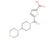 5-[(4-thiomorpholin-4-ylpiperidin-1-yl)carbonyl]thiophene-2-carboxylic acid