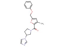 1-{1-[3-methyl-5-(phenoxymethyl)-2-furoyl]pyrrolidin-3-yl}-1H-imidazole