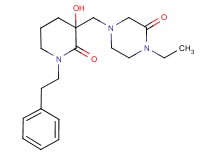 1-ethyl-4-{[3-hydroxy-2-oxo-1-(2-phenylethyl)piperidin-3-yl]methyl}piperazin-2-one