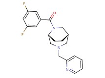 (1S*,5R*)-6-(3,5-difluorobenzoyl)-3-(2-pyridinylmethyl)-3,6-diazabicyclo[3.2.2]nonane