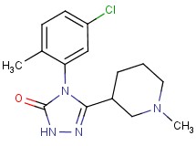 4-(5-chloro-2-methylphenyl)-5-(1-methylpiperidin-3-yl)-2,4-dihydro-3H-1,2,4-triazol-3-one