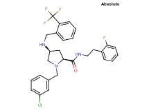 (4S)-1-(3-chlorobenzyl)-N-[2-(2-fluorophenyl)ethyl]-4-{[2-(trifluoromethyl)benzyl]amino}-L-prolinamide
