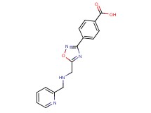 4-(5-{[(pyridin-2-ylmethyl)amino]methyl}-1,2,4-oxadiazol-3-yl)benzoic acid