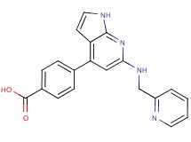 4-{6-[(pyridin-2-ylmethyl)amino]-1H-pyrrolo[2,3-b]pyridin-4-yl}benzoic acid