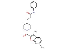 3-{1-[(3,6-dimethyl-1-benzofuran-2-yl)carbonyl]-4-piperidinyl}-N-phenylpropanamide