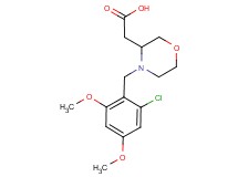 [4-(2-chloro-4,6-dimethoxybenzyl)morpholin-3-yl]acetic acid