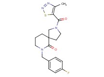 7-(4-fluorobenzyl)-2-[(4-methyl-1,2,3-thiadiazol-5-yl)carbonyl]-2,7-diazaspiro[4.5]decan-6-one