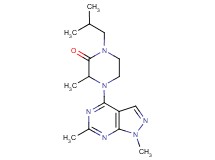 4-(1,6-dimethyl-1H-pyrazolo[3,4-d]pyrimidin-4-yl)-1-isobutyl-3-methyl-2-piperazinone