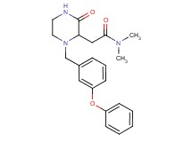 N,N-dimethyl-2-[3-oxo-1-(3-phenoxybenzyl)-2-piperazinyl]acetamide