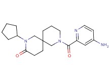 8-[(4-amino-2-pyridinyl)carbonyl]-2-cyclopentyl-2,8-diazaspiro[5.5]undecan-3-one