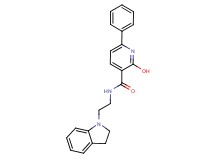 N-[2-(2,3-dihydro-1H-indol-1-yl)ethyl]-2-hydroxy-6-phenylnicotinamide