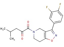 1-[3-(3,4-difluorophenyl)-6,7-dihydroisoxazolo[4,5-c]pyridin-5(4H)-yl]-4-methyl-1-oxo-2-pentanone