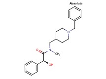 (2S)-N-[(1-benzyl-4-piperidinyl)methyl]-2-hydroxy-N-methyl-2-phenylacetamide