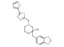 3-(1,3-benzodioxol-5-ylmethyl)-1-{[5-(2-furyl)-1,3,4-oxadiazol-2-yl]methyl}-3-methylpiperidine