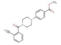 methyl 4-[4-(2-cyanobenzoyl)-1-piperazinyl]benzoate