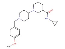 N-cyclopropyl-1'-(4-methoxybenzyl)-1,4'-bipiperidine-3-carboxamide