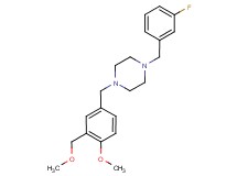 1-(3-fluorobenzyl)-4-[4-methoxy-3-(methoxymethyl)benzyl]piperazine
