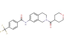 N-[2-(tetrahydro-2H-pyran-4-ylcarbonyl)-1,2,3,4-tetrahydro-7-isoquinolinyl]-4-(trifluoromethyl)benzamide