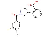 2-[1-(3-fluoro-4-methylbenzoyl)-3-pyrrolidinyl]benzoic acid