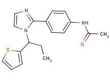 N-(4-{1-[1-(2-thienyl)propyl]-1H-imidazol-2-yl}phenyl)acetamide