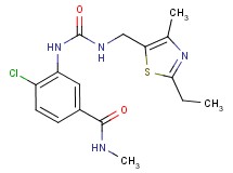 4-chloro-3-[({[(2-ethyl-4-methyl-1,3-thiazol-5-yl)methyl]amino}carbonyl)amino]-N-methylbenzamide