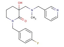 1-(4-fluorobenzyl)-3-hydroxy-3-{[methyl(3-pyridinylmethyl)amino]methyl}-2-piperidinone