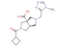(3aS*,6aS*)-2-(cyclobutylcarbonyl)-5-[(4-methyl-4H-1,2,4-triazol-3-yl)methyl]hexahydropyrrolo[3,4-c]pyrrole-3a(1H)-carboxylic acid
